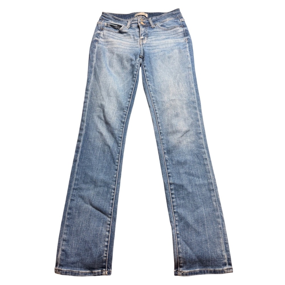 BKE Payton Mid-Rise Straight Leg Jeans Blue Denim ABK5139R Womens 27 x 31.5